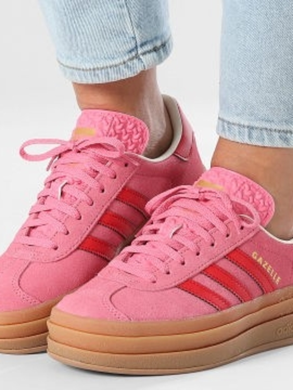 Adidas Gazelle Bold J Women's Size 6 Shoes Pink Gum Lot Shoes - Picture 6 of 6